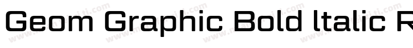 Geom Graphic Bold ltalic Reqular字体转换
